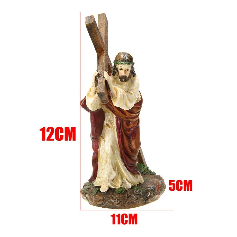 Jesus Cross Resin Statue - Image 2