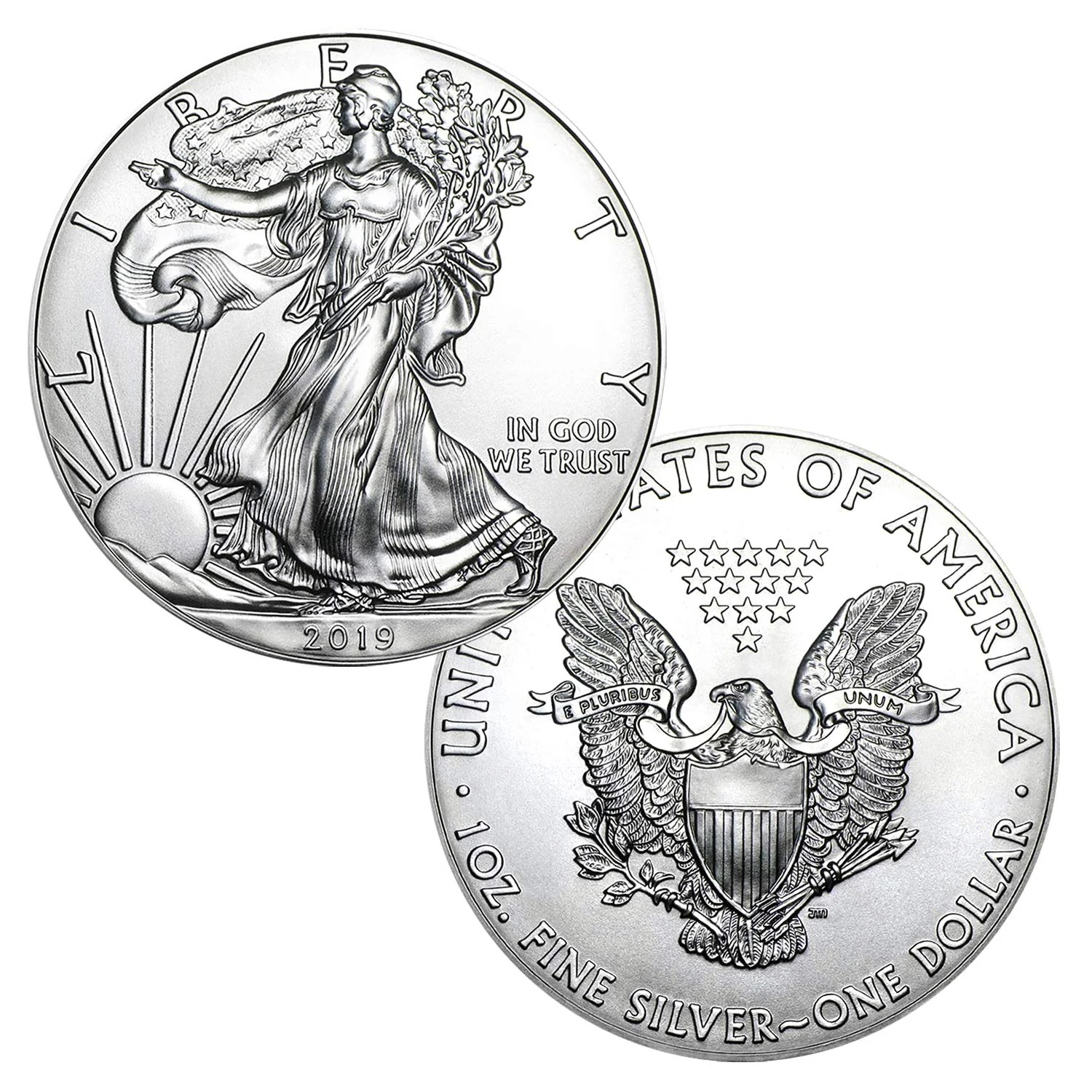 2019 American Silver Eagle Coin ( 1 Troy Ounce) - Image 3