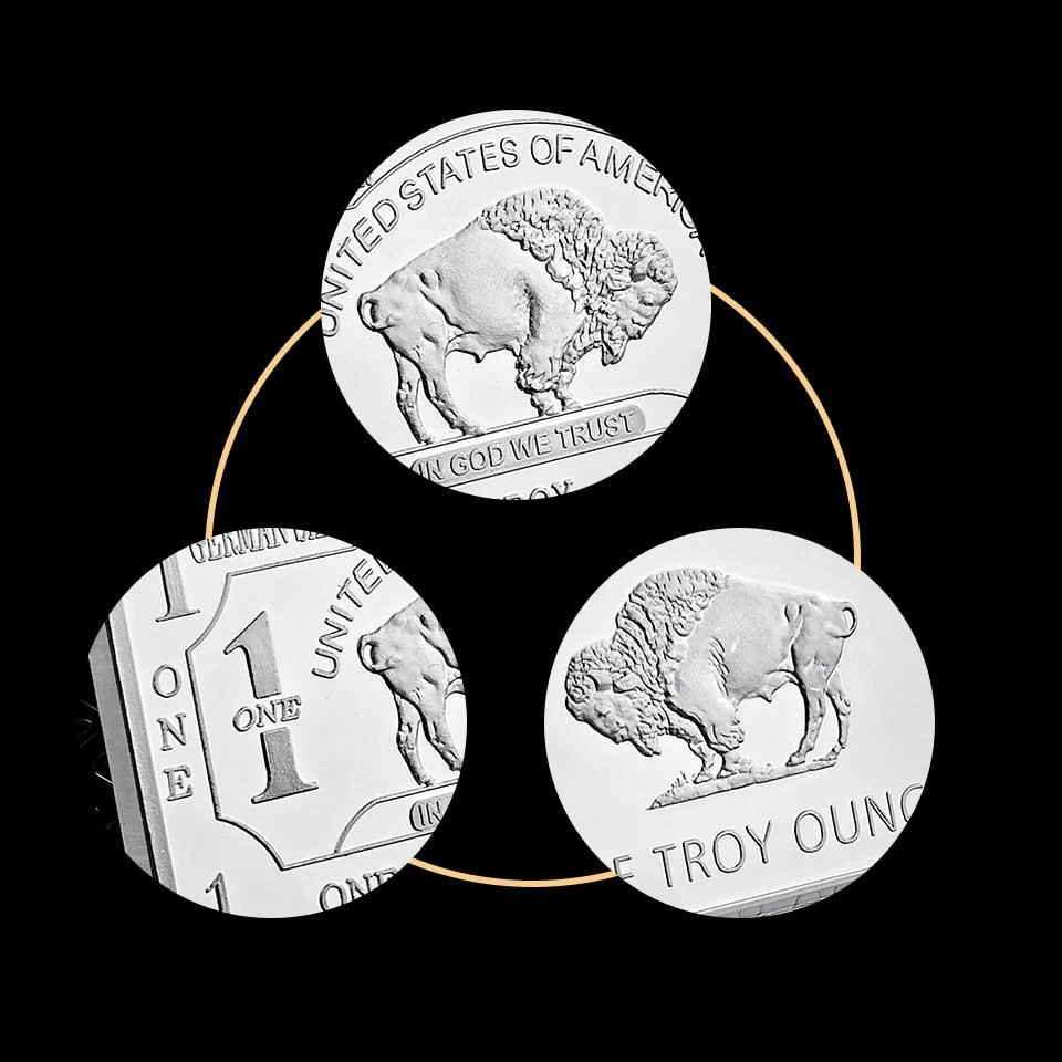 Germany Buffalo Silver Bar ( 1 Troy Ounce ) - Image 3