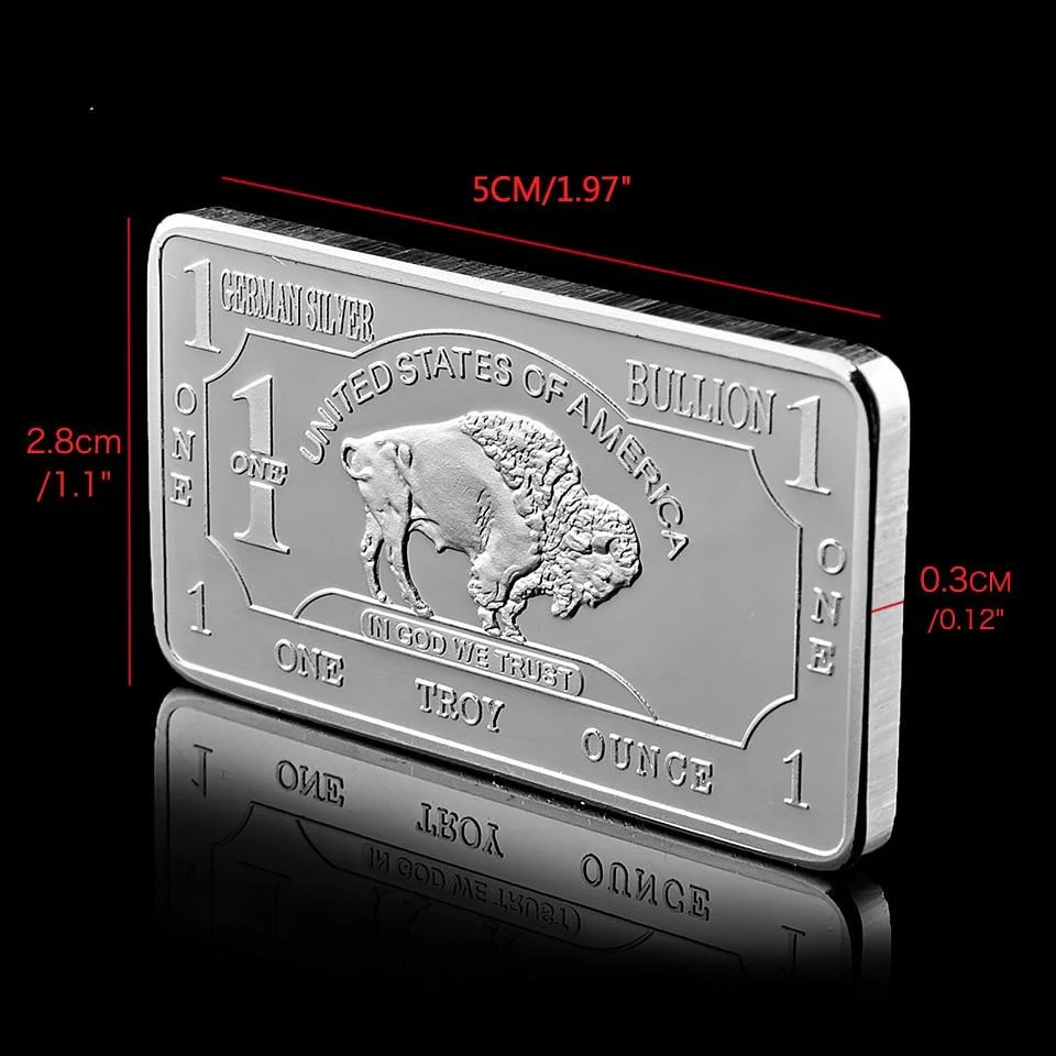 Germany Buffalo Silver Bar ( 1 Troy Ounce ) - Image 4