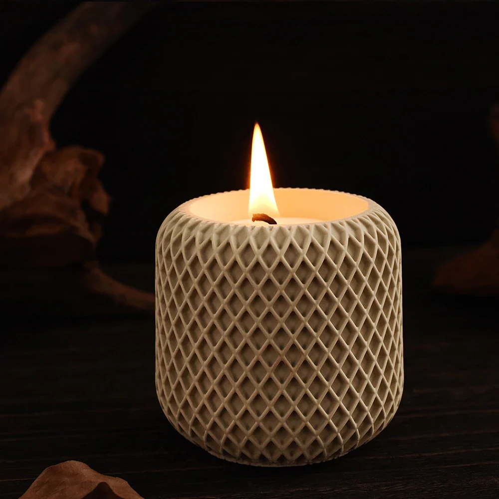 Round Cup Scented Candle Jar Mold - Image 3