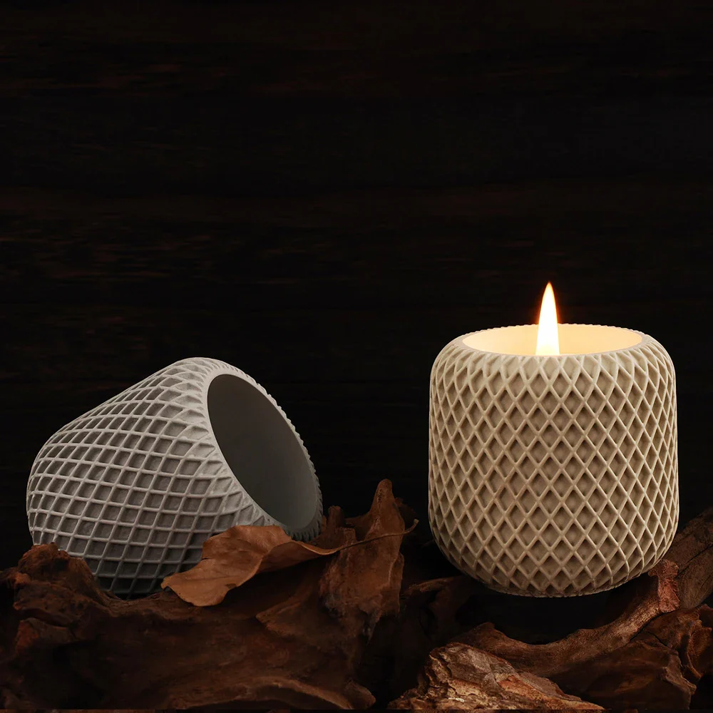 Round Cup Scented Candle Jar Mold - Image 5