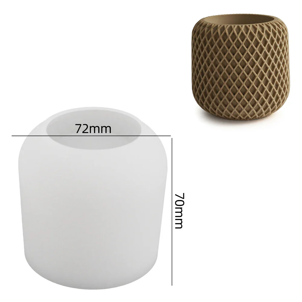 Round Cup Scented Candle Jar Mold - Image 6