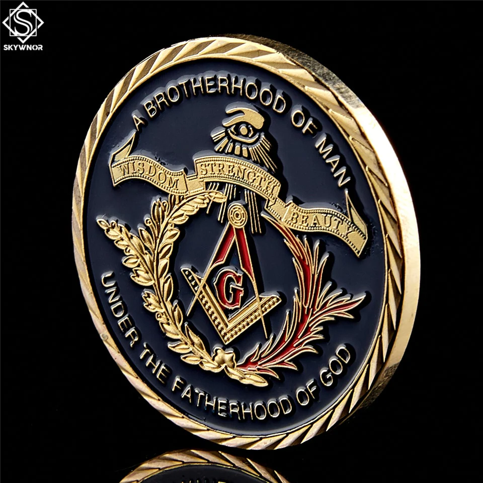 European Masonic Commemorative Gold Coin - Image 2