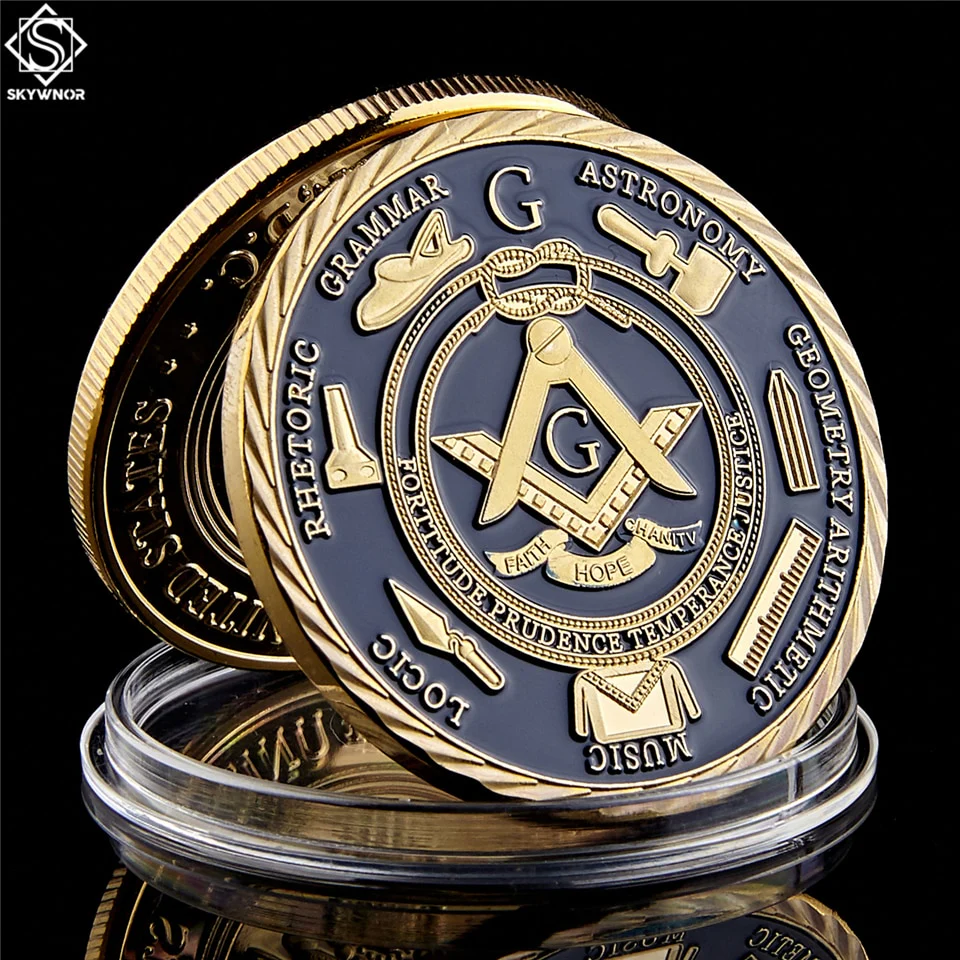 European Masonic Commemorative Gold Coin - Image 3