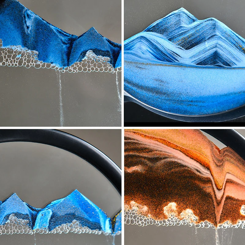 Flowing 3D Moving Sand Art Wall Hanging Picture Wall Art - Image 6