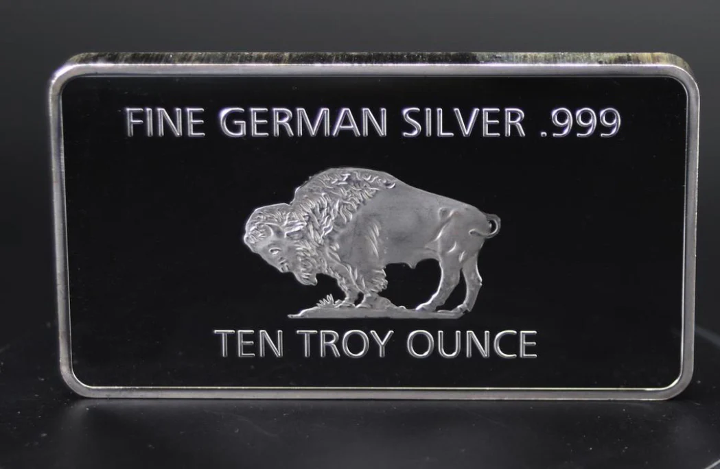Germany Buffalo Silver Bar ( 10 Troy Ounce ) - Image 3