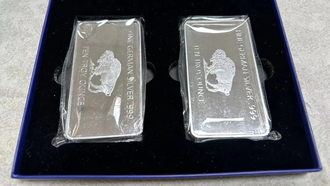 Germany Buffalo Silver Bar ( 10 Troy Ounce ) - Image 6