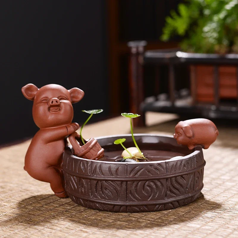 Purple Sand Pig Tea Pet - Image 9