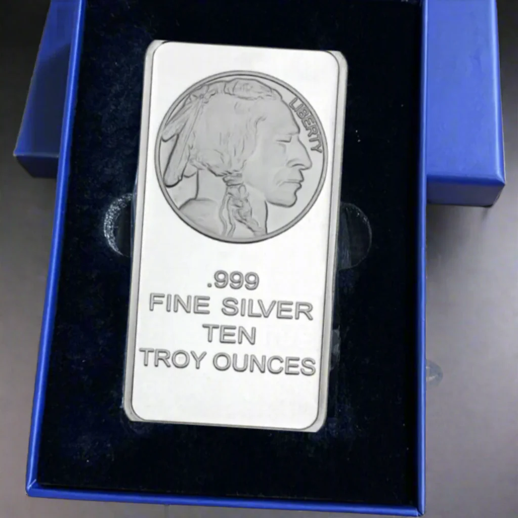 Liberty Buffalo Silver Bar ( 10 Troy Ounce ) - Image 6