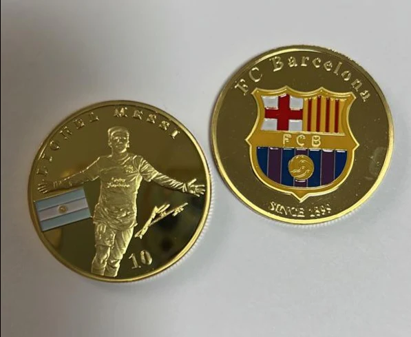 Lionel Messi Barcelona Argentina Signed Coin - Image 5