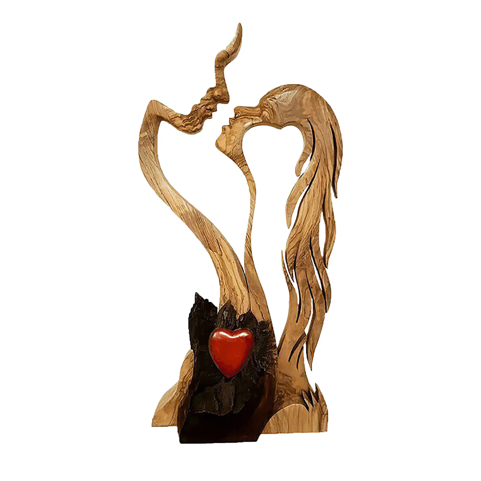 Eternal Love Wooden Sculpture - Image 7