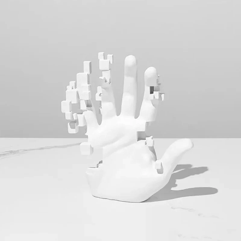 Modern Mosaic Hand Sculpture: - Image 6