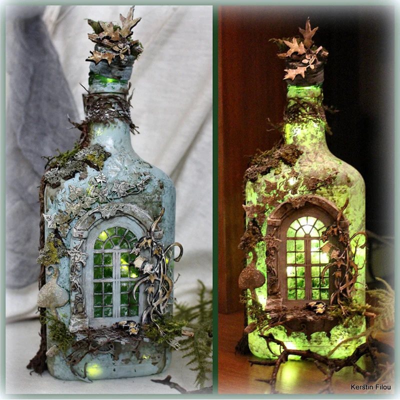 Mysterious Luminous Wine Bottle - Image 3