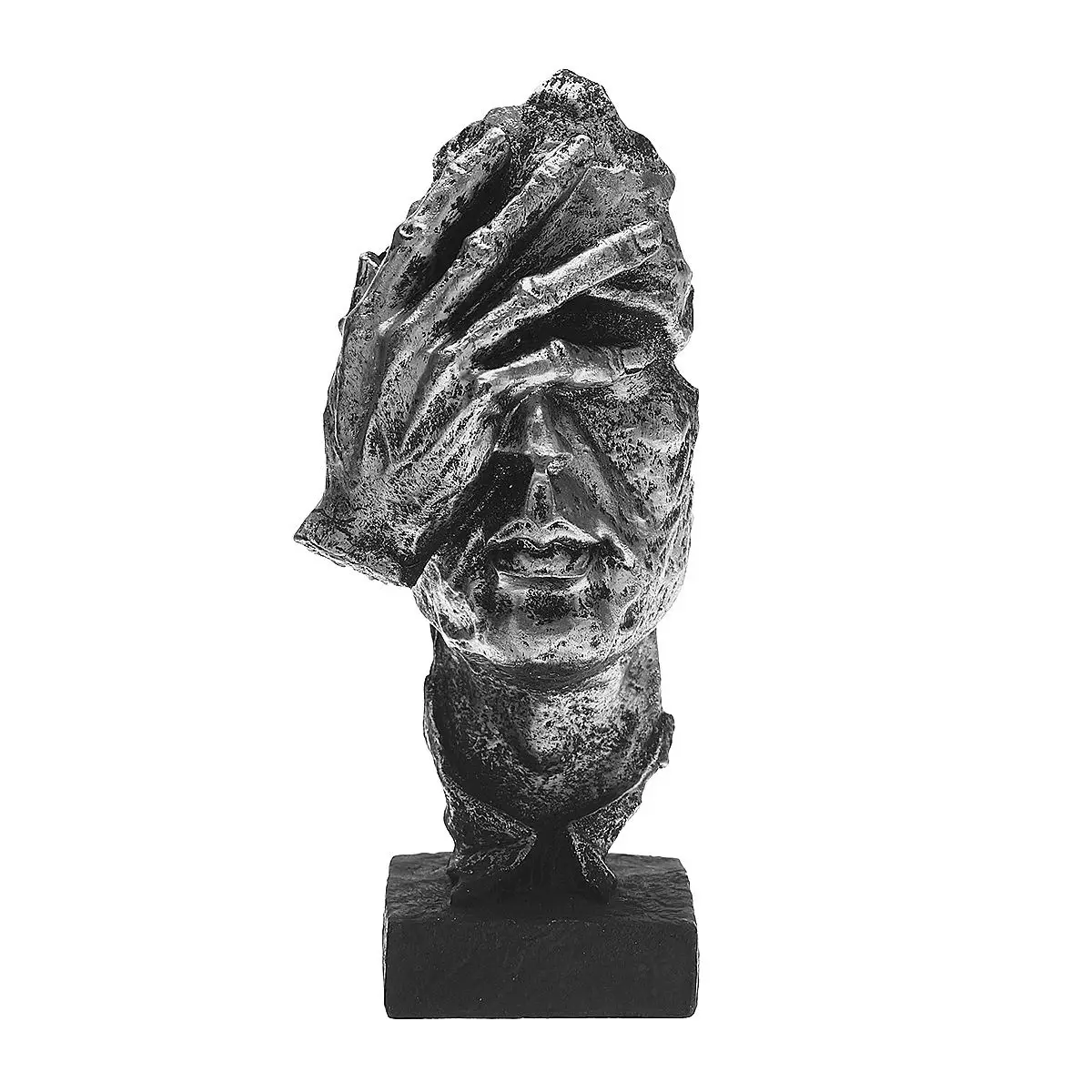 Silence is Gold: Nordic Abstract Resin Sculpture - Image 11
