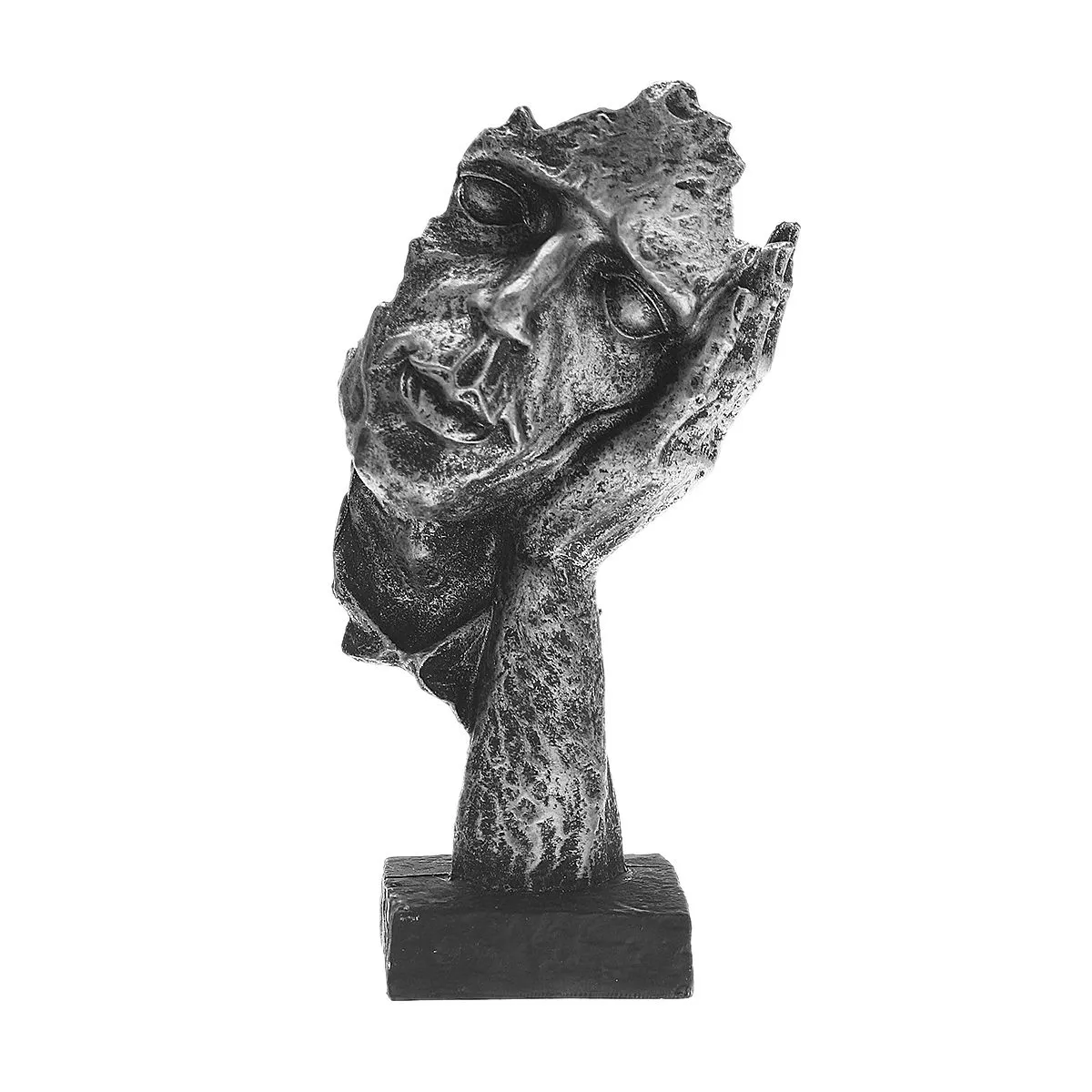 Silence is Gold: Nordic Abstract Resin Sculpture - Image 12