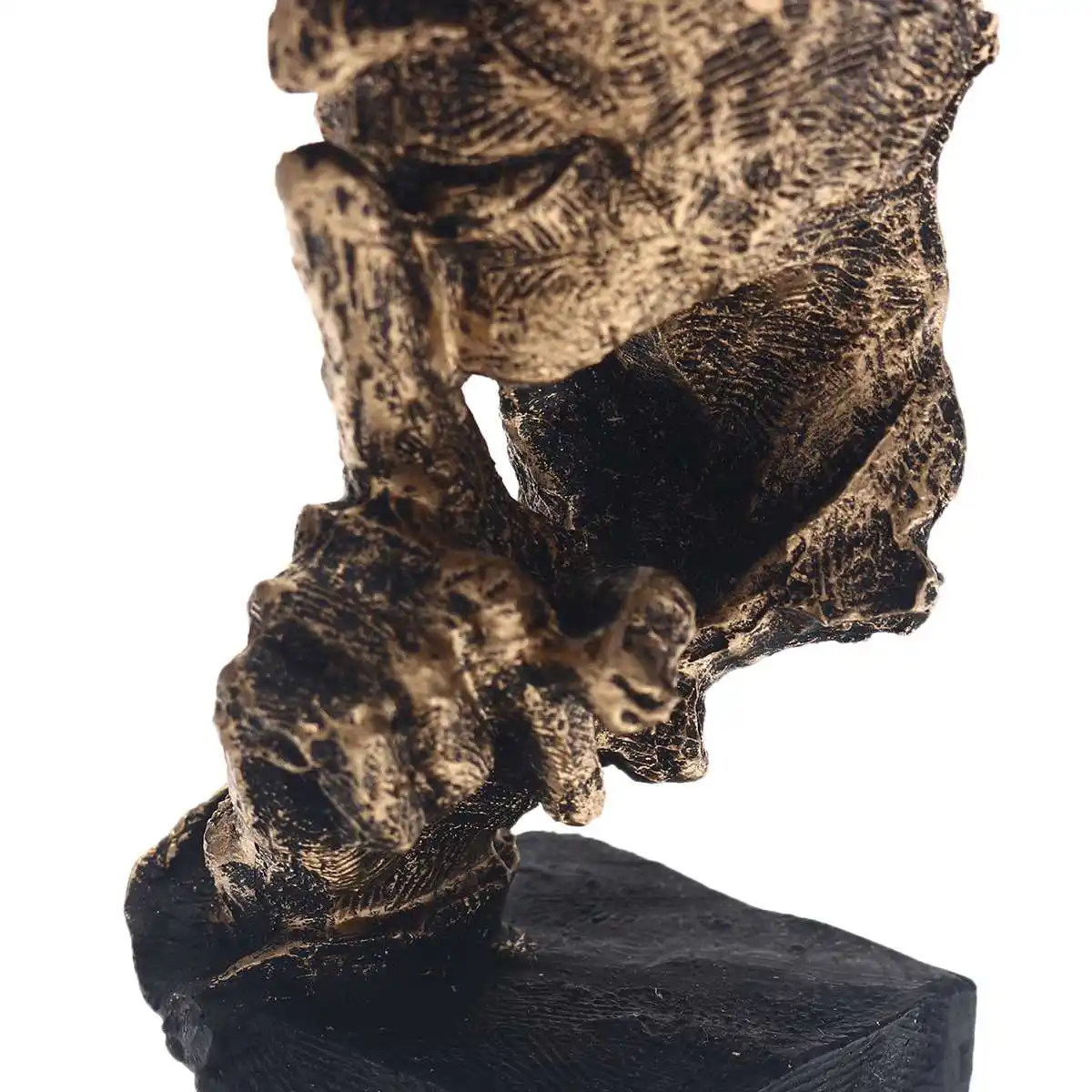 Silence is Gold: Nordic Abstract Resin Sculpture - Image 6
