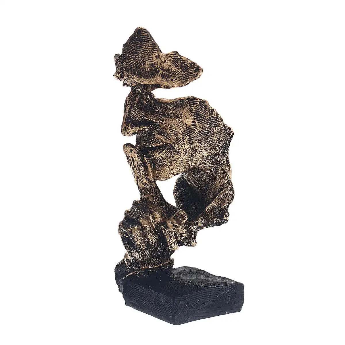 Silence is Gold: Nordic Abstract Resin Sculpture - Image 7