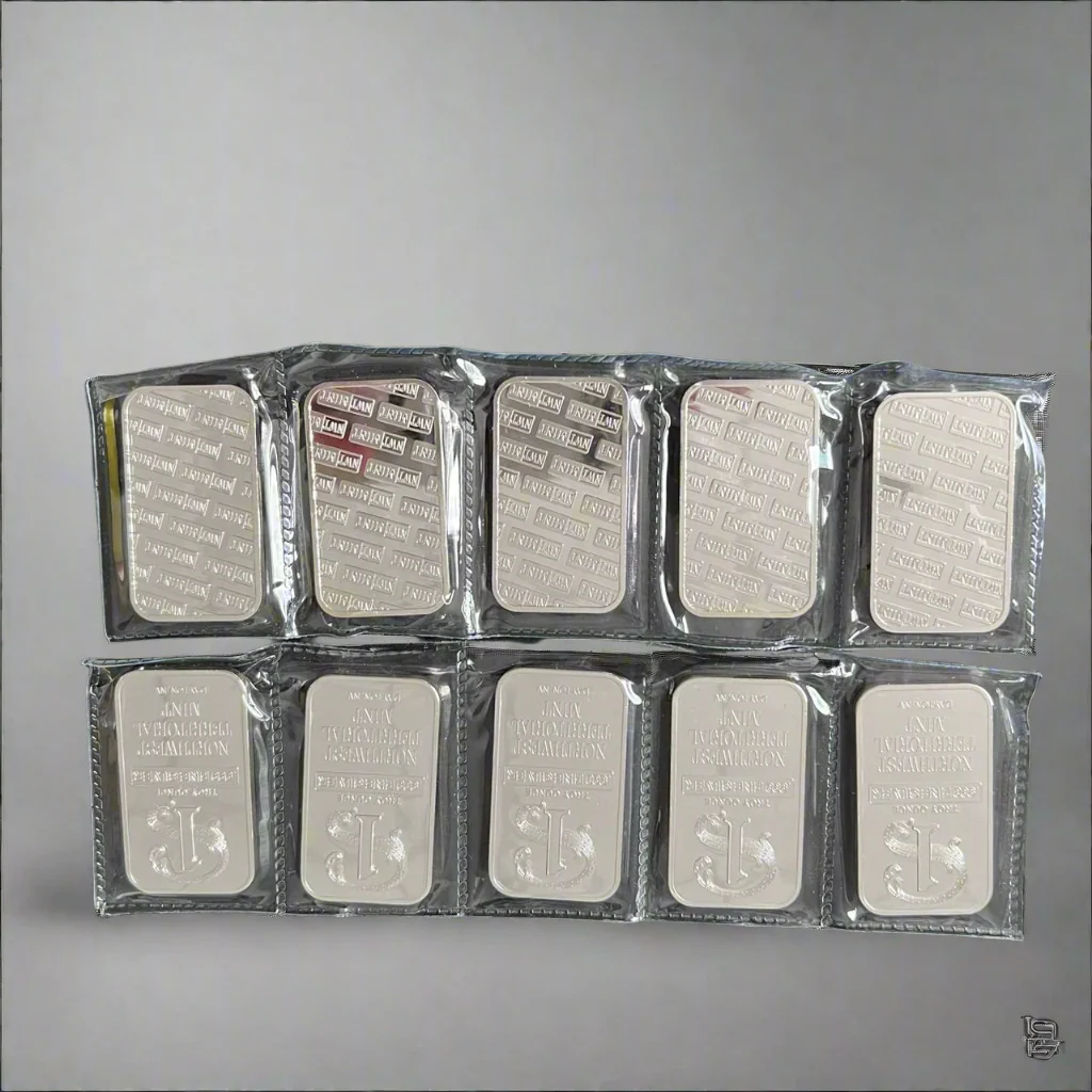 NWT Silver Bar – 1 oz (5-Pack, Vacuum Sealed) - Image 3