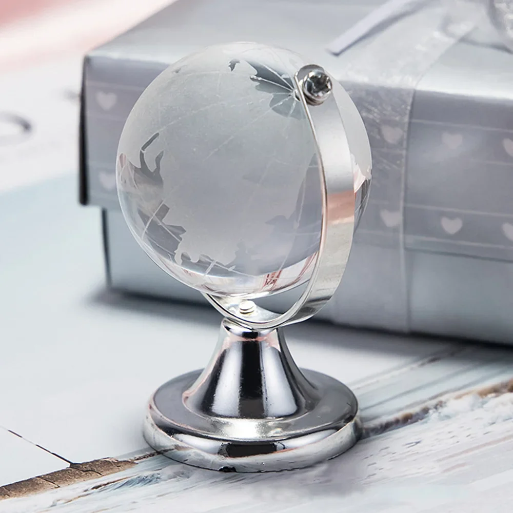 Crystal Clear Desk Globe with Stand - Image 2