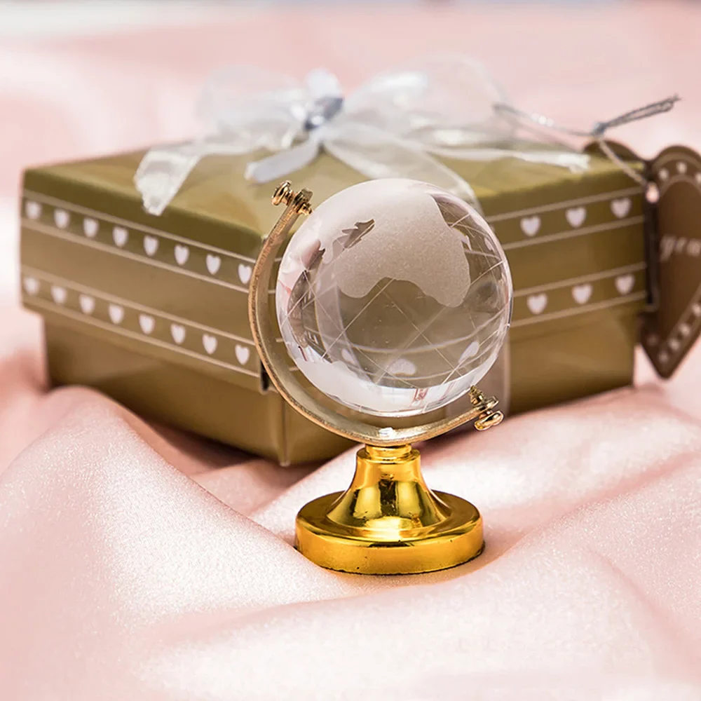 Crystal Clear Desk Globe with Stand - Image 4