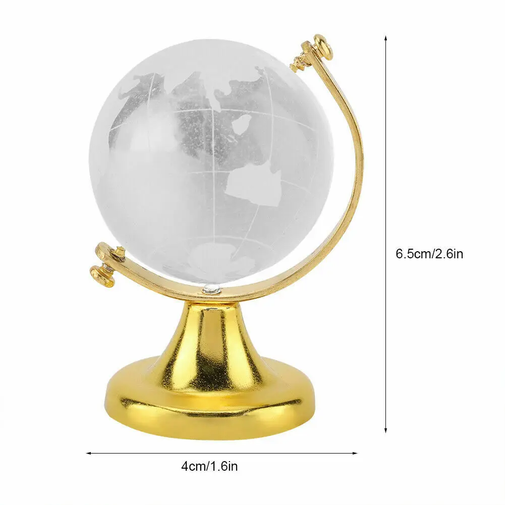 Crystal Clear Desk Globe with Stand - Image 6