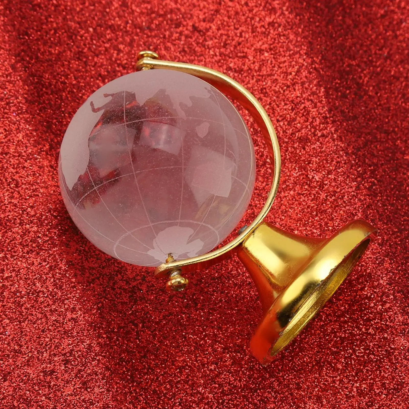 Crystal Clear Desk Globe with Stand - Image 7