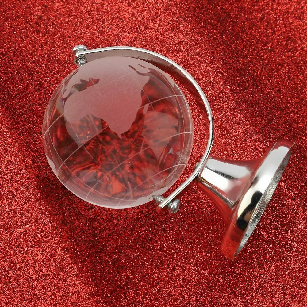 Crystal Clear Desk Globe with Stand - Image 8