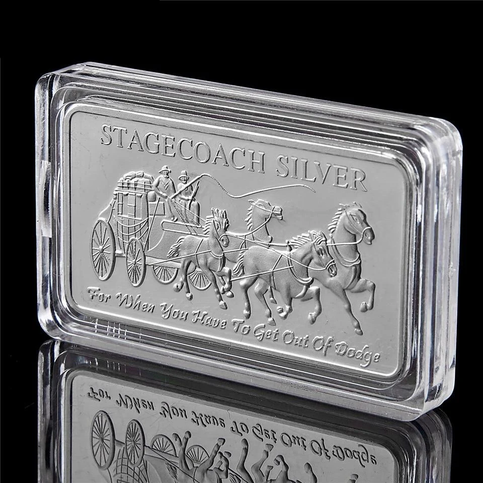 Stagecoach Silver Bar ( 1 Troy Ounce ) - Image 4