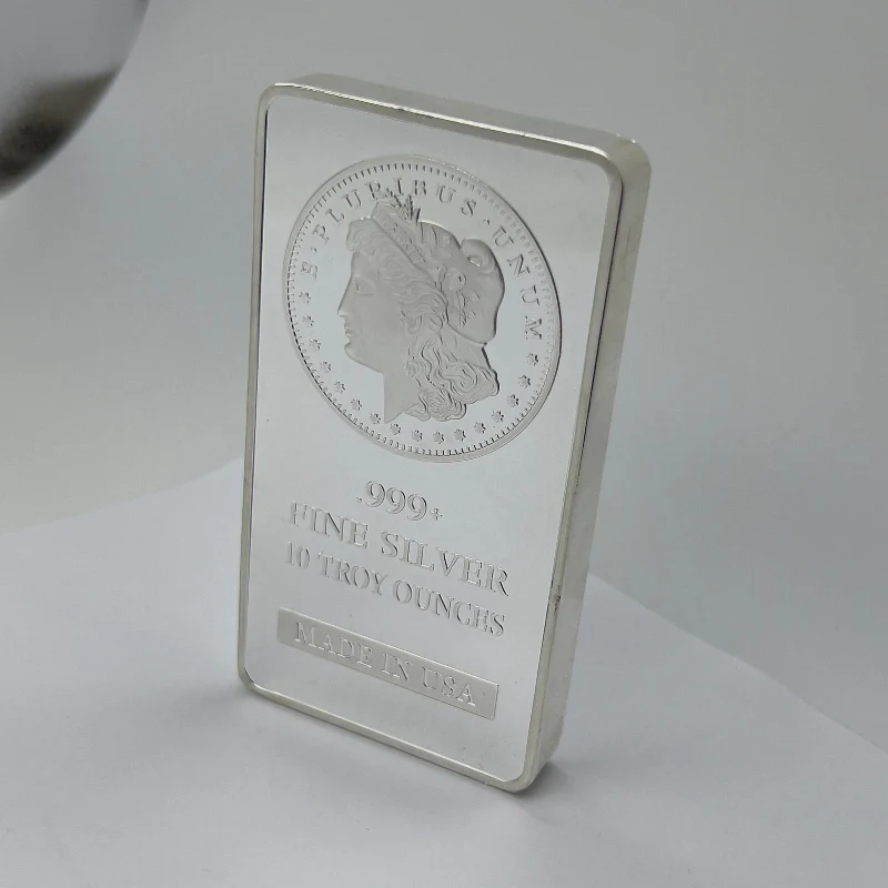 USA Badge Silver Bar ( 10 Troy Ounce )- New - Image 3