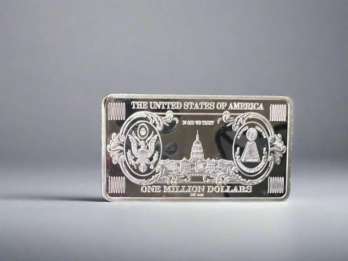 One Million Dollar Bill Silver Bar (1 Troy Ounce) - Image 2