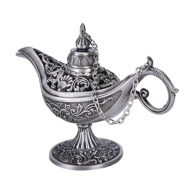 Vintage Aladdin Magic Genie Lamp Incense Burner - Image 3