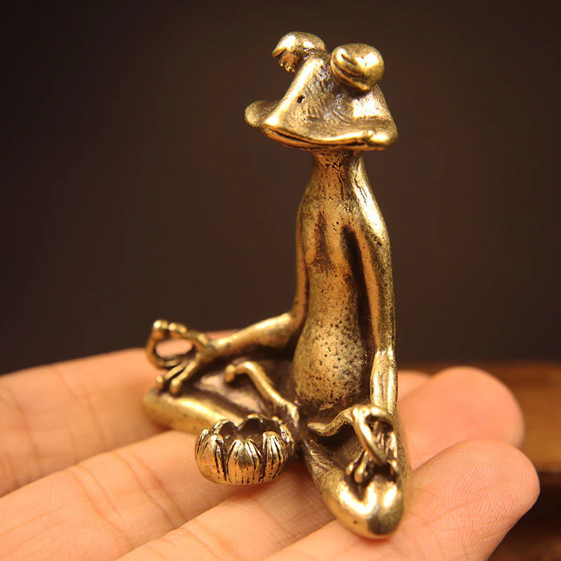 Zen Frog Meditation Statue - Image 5