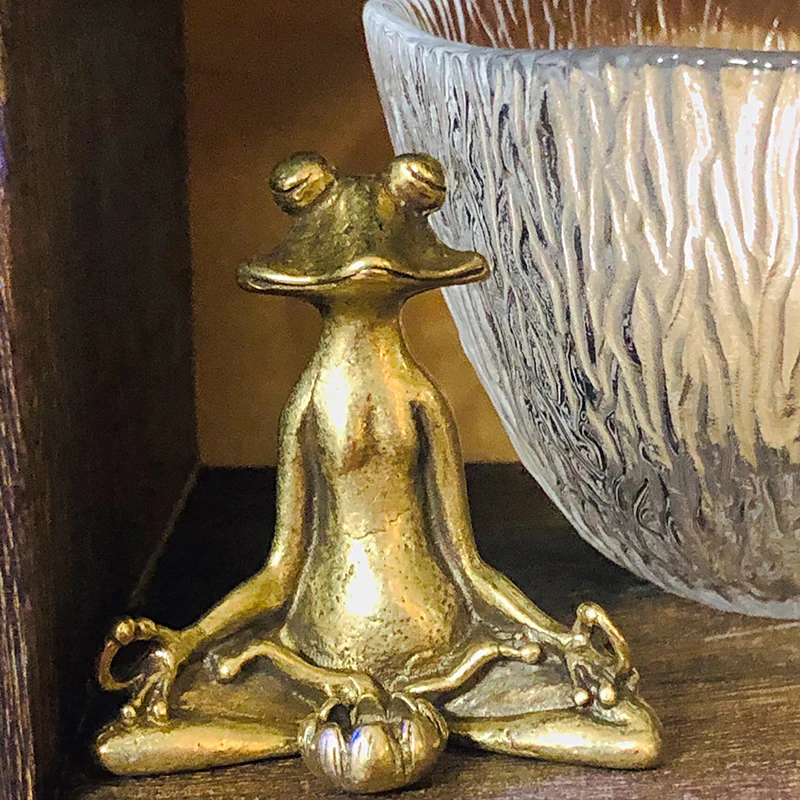 Zen Frog Meditation Statue - Image 6