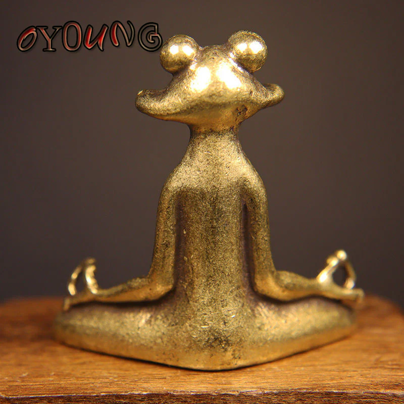 Zen Frog Meditation Statue - Image 7